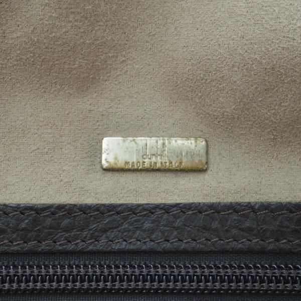 極上★ダンヒル/dunhill【★レザー/ボストンバッグ/濃茶】メンズ/ビジネス/バッグ/革/鞄★N5775