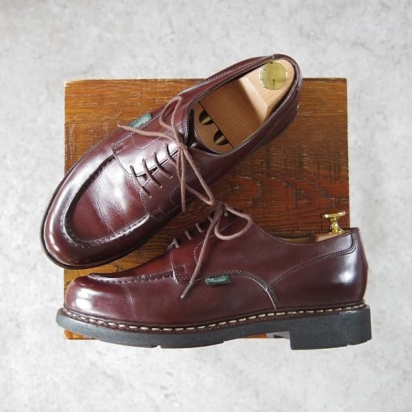 ★パラブーツ SIZE 6.5【定価￥71,500-★シャンボード/CHAMBORD】カフェ/CAFE/リスレザー/TEXソール/Uチップ/濃茶/Paraboot★h470