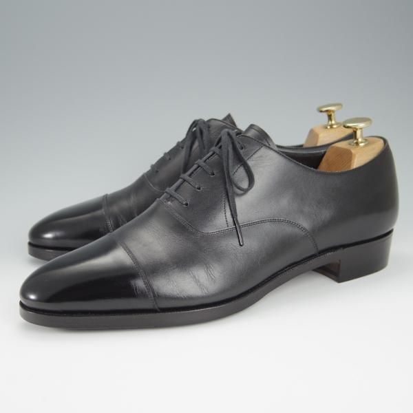 極上★(浅草)RENDO/レンド SIZE 8.5【定価￥49,500-★ストレートチップ/7701/R770ラスト】カーフ/黒/メンズ★h471