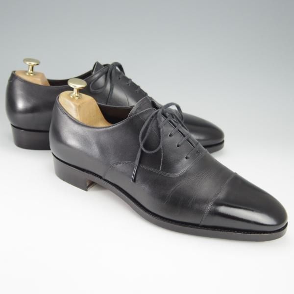 極上★(浅草)RENDO/レンド SIZE 8.5【定価￥49,500-★ストレートチップ/7701/R770ラスト】カーフ/黒/メンズ★h471