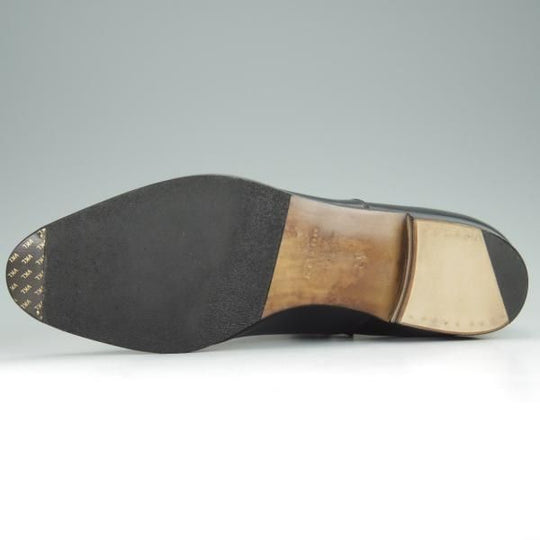 極上★(浅草)RENDO/レンド SIZE 8.5【定価￥49,500-★ストレートチップ/7701/R770ラスト】カーフ/黒/メンズ★h471