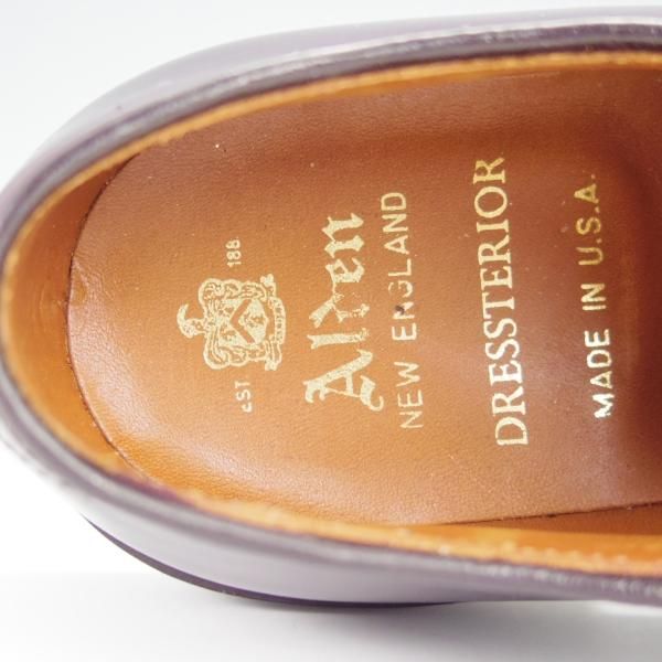 未使用★オールデン 7.5D【定価￥138,600-★コードバン仕様/990】DRESSTERIOR別注/バリーラスト/プレーントゥ/#8/赤茶/ALDEN★h473