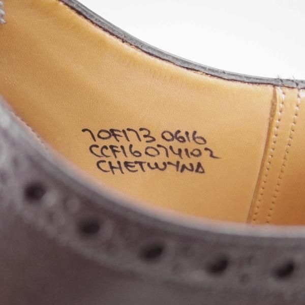 極上★チャーチ 70F/UK7【定価￥13,6400-★チェットウィンド/CHETWYND】173ラスト/フルブローグ/カーフ/黒/メンズ/Church's★h472