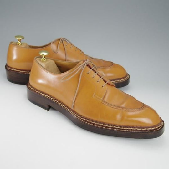 極上★EMORI CUSTOM SHOEMAKER(ビスポーク) UK9程度【注文価格18万円以上★ハンドソーン/ノルウィージャン製法】スキンステッチ★h474
