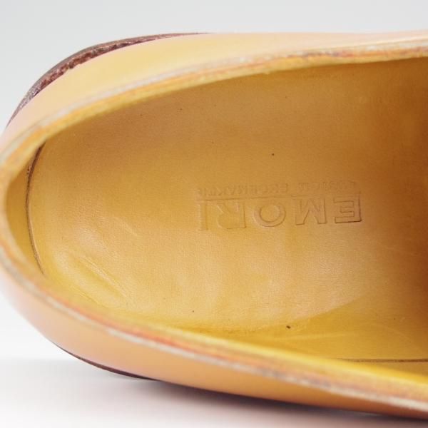 極上★EMORI CUSTOM SHOEMAKER(ビスポーク) UK9程度【注文価格18万円以上★ハンドソーン/ノルウィージャン製法】スキンステッチ★h474