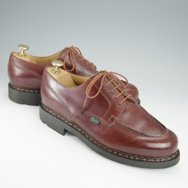 美品★パラブーツ SIZE 7【定価￥71,500-★シャンボード/CHAMBORD】マロン/MARRON/リスレザー/Uチップ/茶/TEXソール/Paraboot★h477