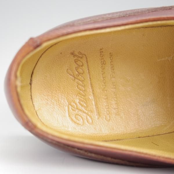 美品★パラブーツ SIZE 7【定価￥71,500-★シャンボード/CHAMBORD】マロン/MARRON/リスレザー/Uチップ/茶/TEXソール/Paraboot★h477
