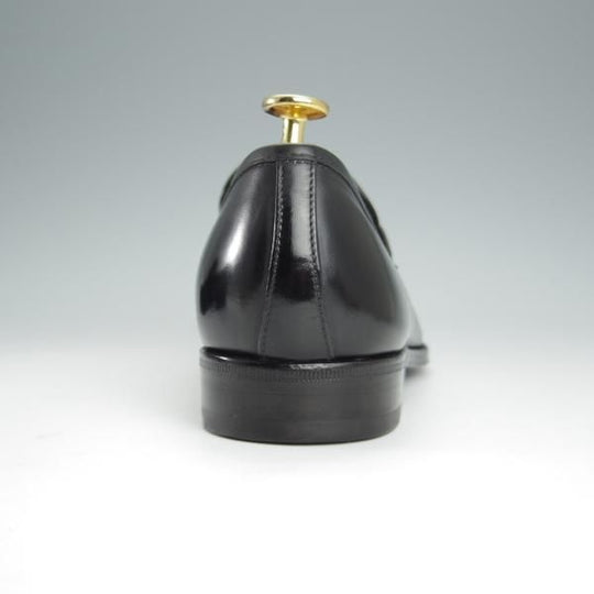 ほぼ試着程度★(伊)タニノクリスチー SIZE 7.5【定価15万円以上★最後期のコインローファー/136695】カーフ/黒/TANINO CRISCI★h478