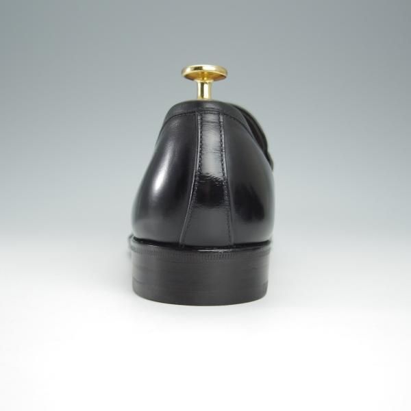 ほぼ試着程度★(伊)タニノクリスチー SIZE 7.5【定価15万円以上★最後期のコインローファー/136695】カーフ/黒/TANINO CRISCI★h478