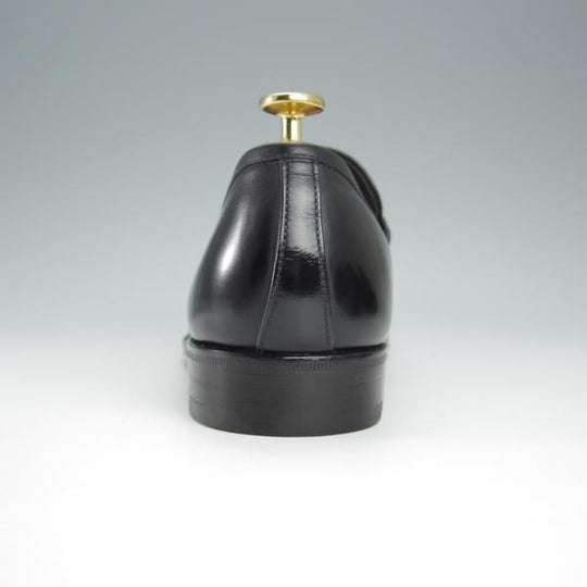 ほぼ試着程度★(伊)タニノクリスチー SIZE 7.5【定価15万円以上★最後期のコインローファー/136695】カーフ/黒/TANINO CRISCI★h478