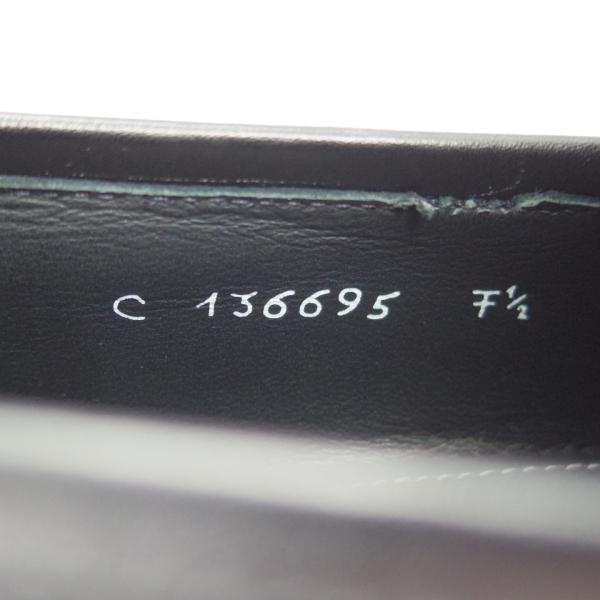 ほぼ試着程度★(伊)タニノクリスチー SIZE 7.5【定価15万円以上★最後期のコインローファー/136695】カーフ/黒/TANINO CRISCI★h478