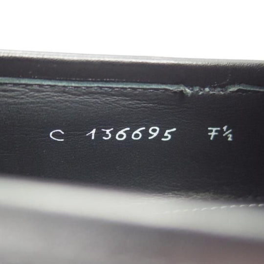 ほぼ試着程度★(伊)タニノクリスチー SIZE 7.5【定価15万円以上★最後期のコインローファー/136695】カーフ/黒/TANINO CRISCI★h478