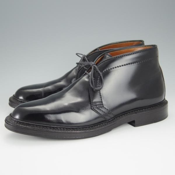 美品★オールデン 7.5D【定価￥176,000-★コードバン/(米)The Shoe Mart別注】1340/バリーラスト/チャッカブーツ/黒/Alden★h479