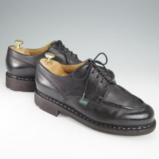 美品★パラブーツ SIZE 7【定価￥71,500-★シャンボード/CHAMBORD】黒/NOIR/Uチップ/リスレザー/TEXソール/メンズ/Paraboot★h481