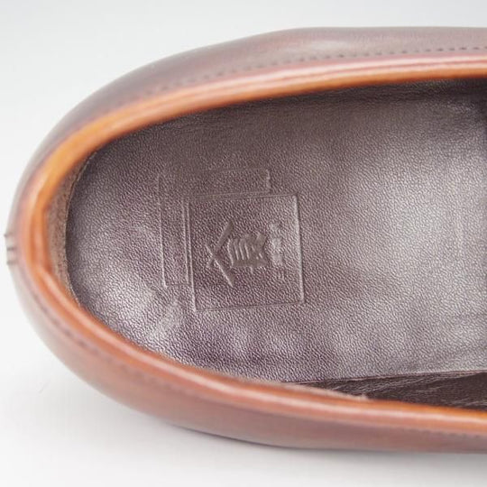 ★三陽山長 SIZE 9【定価￥74,800-★弥三郎/R2013ラスト】コインローファー/カーフ/茶/メンズ/Yasaburo/Sanyo Yamacho★h482