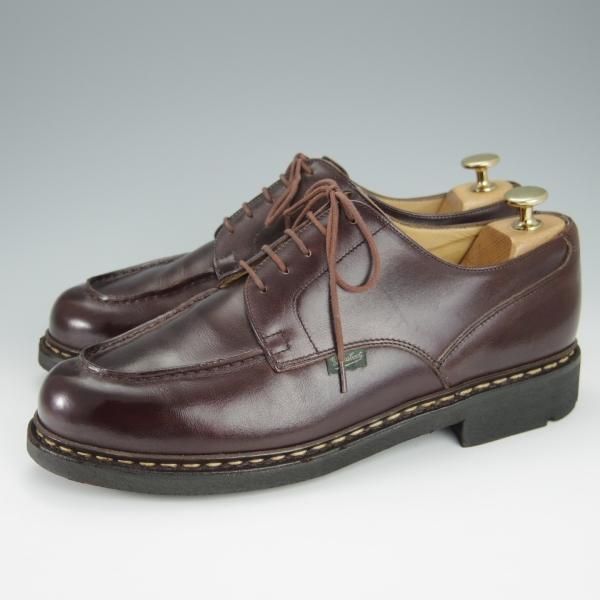 美品★パラブーツ SIZE 8【定価￥79,200-★シャンボード/CHAMBORD】カフェ/CAFE/リスレザー/TEXソール/Uチップ/濃茶/Paraboot★h484