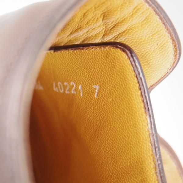 極上★(伊)アメデオ・テストーニ SIZE 7【定価20万円程度★ノルベジェーゼ製法/Amedeoライン】モンクストラップ/茶/a.testoni★h485