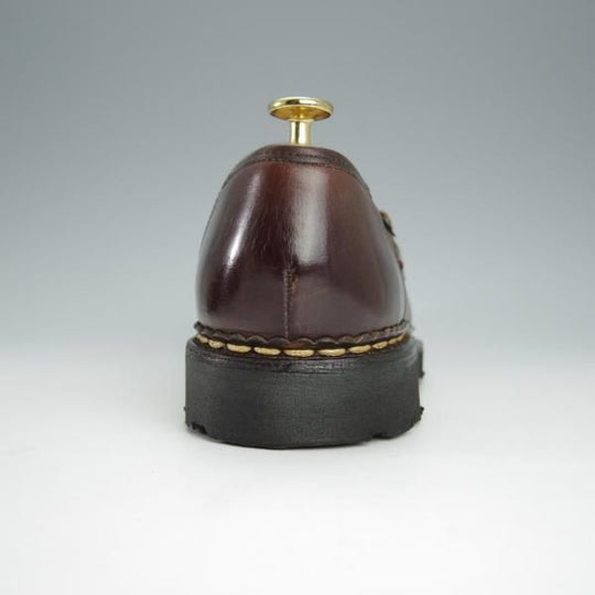 極美品★パラブーツ SIZE 7【定価￥71,500-★ランス/REIMS/カフェ】CAFE/コインローファー/リスレザー/濃茶/メンズ/Paraboot★h486