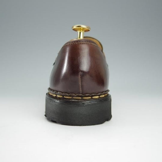 極美品★パラブーツ SIZE 7【定価￥71,500-★ランス/REIMS/カフェ】CAFE/コインローファー/リスレザー/濃茶/メンズ/Paraboot★h486