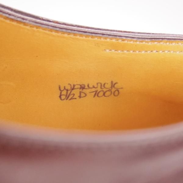 美品★ジョンロブ 6.5D【定価20万円以上★プレステージライン/WARWICK/7000ラスト】ブラインドブローグ/カーフ/濃茶/JOHN LOBB★h487