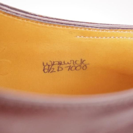 美品★ジョンロブ 6.5D【定価20万円以上★プレステージライン/WARWICK/7000ラスト】ブラインドブローグ/カーフ/濃茶/JOHN LOBB★h487