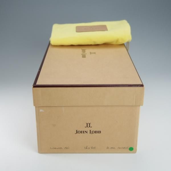 美品★ジョンロブ 6.5D【定価20万円以上★プレステージライン/WARWICK/7000ラスト】ブラインドブローグ/カーフ/濃茶/JOHN LOBB★h487