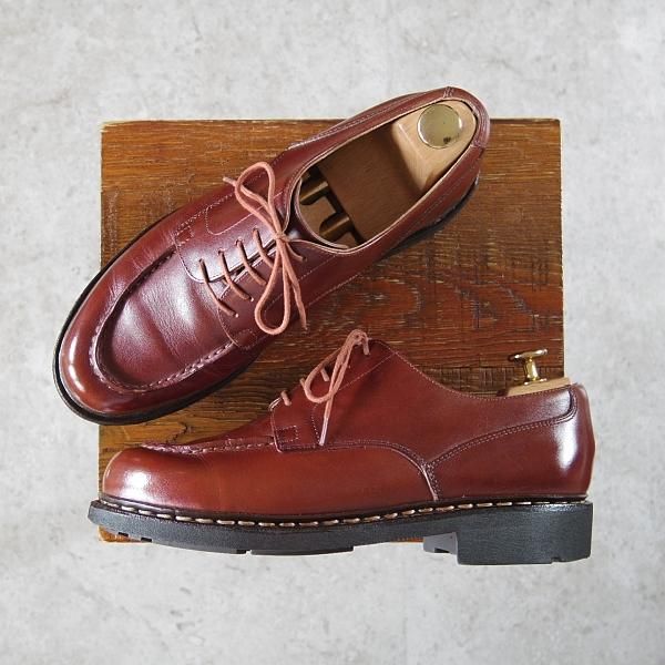 美品★パラブーツ SIZE 6【定価￥71,500-★シャンボード/CHAMBORD】マロン/MARRON/リスレザー/Uチップ/茶/TEXソール/Paraboot★h488