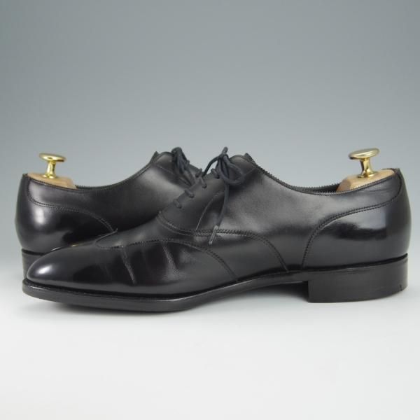 美品★ジョンロブ 6E【貴重★DARBYラスト/PARISロゴ時代の製品/WIDNER】ブラインドブローグ/カーフ/黒/メンズ/JOHN LOBB★h489