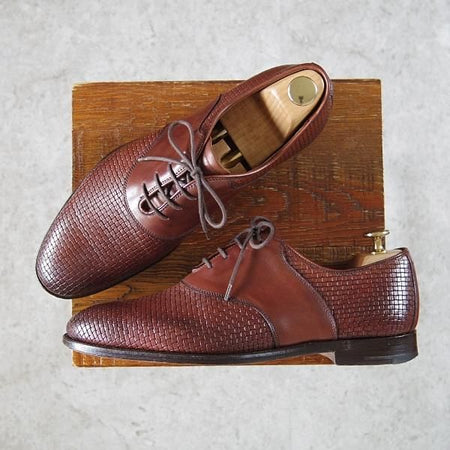 極上★(英)グレンソン UK7.5/US8D【最上級★マスターピース/ポールスチュアート別注】SOMERSET/カーフ/茶/Stuart's Choice/GRENSON★h490