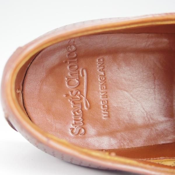 極上★(英)グレンソン UK7.5/US8D【最上級★マスターピース/ポールスチュアート別注】SOMERSET/カーフ/茶/Stuart's Choice/GRENSON★h490