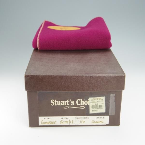 極上★(英)グレンソン UK7.5/US8D【最上級★マスターピース/ポールスチュアート別注】SOMERSET/カーフ/茶/Stuart's Choice/GRENSON★h490