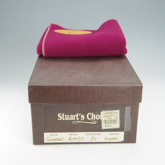 極上★(英)グレンソン UK7.5/US8D【最上級★マスターピース/ポールスチュアート別注】SOMERSET/カーフ/茶/Stuart's Choice/GRENSON★h490