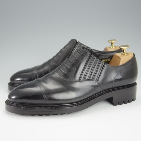 極上★浅草コブラー UK8.5程度【オーダー品★ハンドソーンウェルテッド製法/レイジーマン】コマンドソール/黒/The Asakusa Cobbler★h491