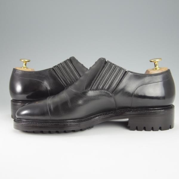 極上★浅草コブラー UK8.5程度【オーダー品★ハンドソーンウェルテッド製法/レイジーマン】コマンドソール/黒/The Asakusa Cobbler★h491