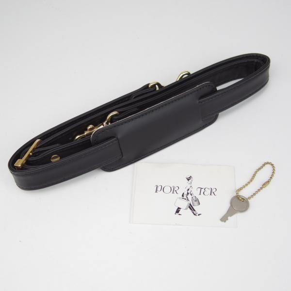美品★ポーター/PORTER【貴重★レザー/ダレスバッグ】メンズ/ビジネス/バッグ/ブリーフケース/黒/革/鞄★N5778