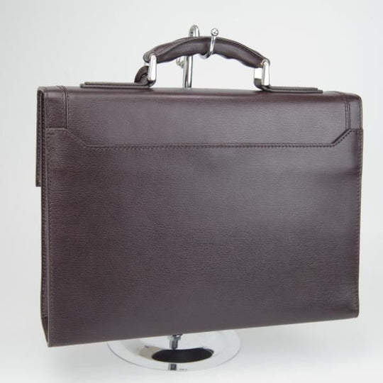 極上★(英)スマイソン/SMYTHSON【定価15万円以上★レザー/ブリーフケース】メンズ/ビジネス/バッグ/濃茶/革/鞄★N5780