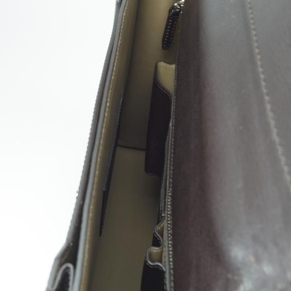 極上★(英)スマイソン/SMYTHSON【定価15万円以上★レザー/ブリーフケース】メンズ/ビジネス/バッグ/濃茶/革/鞄★N5780