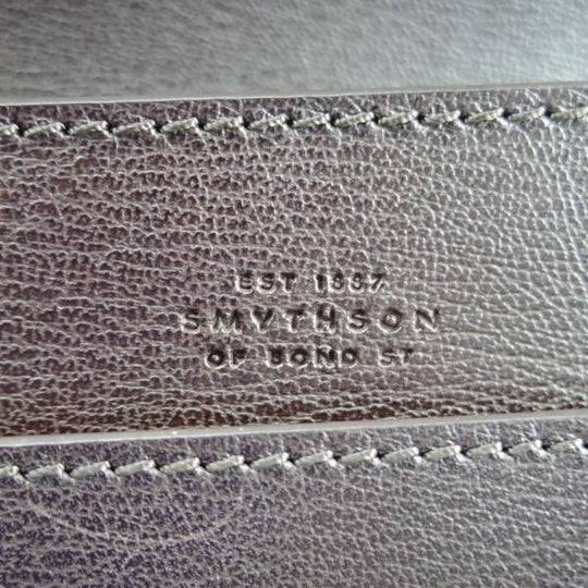極上★(英)スマイソン/SMYTHSON【定価15万円以上★レザー/ブリーフケース】メンズ/ビジネス/バッグ/濃茶/革/鞄★N5780