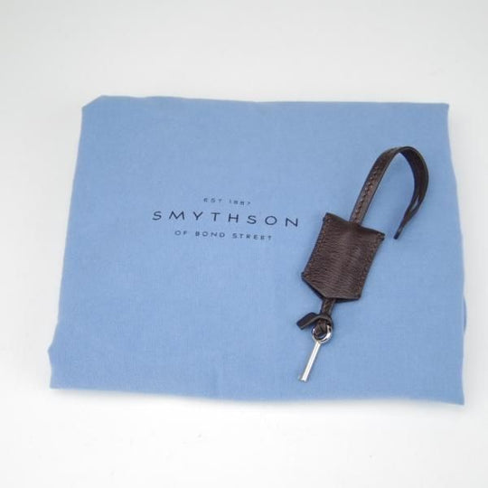 極上★(英)スマイソン/SMYTHSON【定価15万円以上★レザー/ブリーフケース】メンズ/ビジネス/バッグ/濃茶/革/鞄★N5780