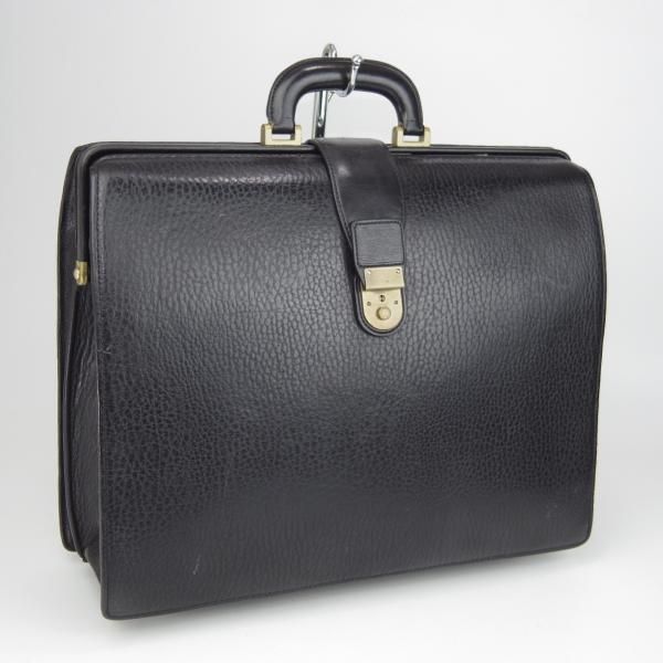 極上★(英)バーバリー/Burberry【貴重★ダレスバッグ/レザー】メンズ/ビジネス/バッグ/ブリーフケース/黒/革/鞄★N5784