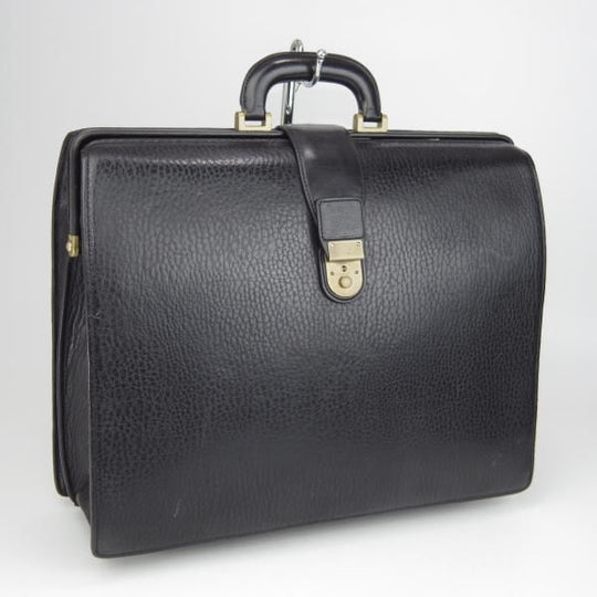 極上★(英)バーバリー/Burberry【貴重★ダレスバッグ/レザー】メンズ/ビジネス/バッグ/ブリーフケース/黒/革/鞄★N5784