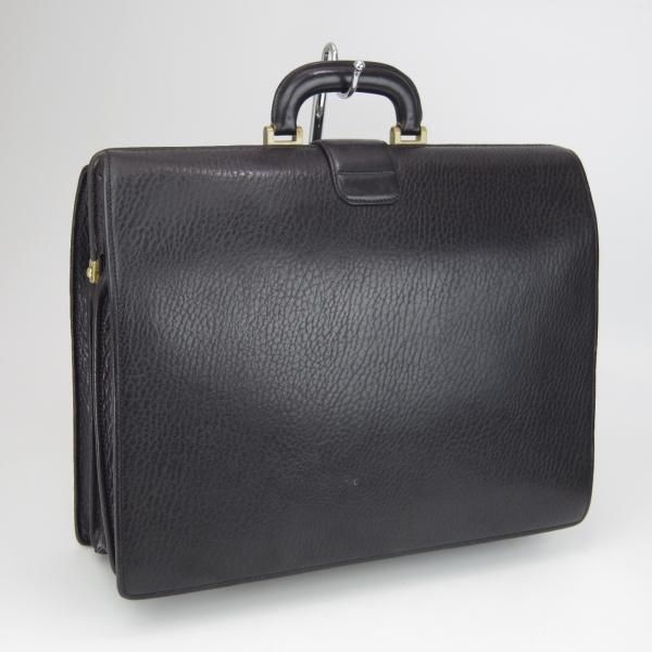 極上★(英)バーバリー/Burberry【貴重★ダレスバッグ/レザー】メンズ/ビジネス/バッグ/ブリーフケース/黒/革/鞄★N5784