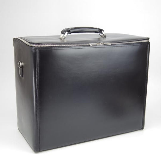 ★ダンヒル/dunhill【貴重★ソフトトランク/黒/レザー】ソフトアタッシュ/メンズ/ビジネス/バッグ/革/鞄★N5785