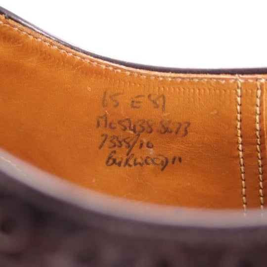 極上★旧チャーチ 65E/UK6.5【貴重★2都市ロゴ(〜70’s)/ブックバインダーカーフ/ BURWOOD】バーウッド/81ラスト/黒/Church's★h493