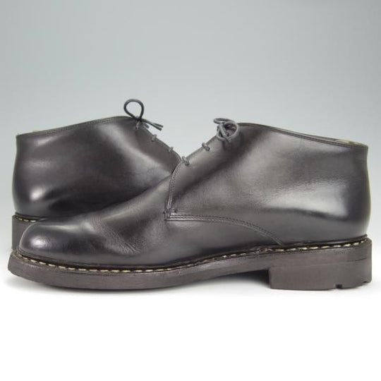 美品★パラブーツ SIZE 8【貴重★チャッカブーツ/GUERNY】リスレザー/NOIR/黒/TEXソール/メンズ/Paraboot★h495