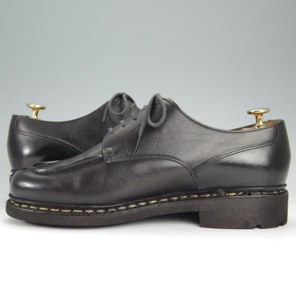 美品★パラブーツ SIZE 6.5【定価￥71,500-★シャンボード/CHAMBORD】TEXソール/リスレザー/NOIR/黒/Uチップ/メンズ/Paraboot★h498