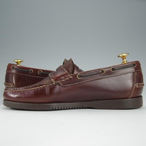 極美品★パラブーツ SIZE 6.5【貴重★BEAMS別注/CORSICA/コルシカ】コインローファー/カーフ/赤茶/MARINEソール/ビームス/Paraboot★h499