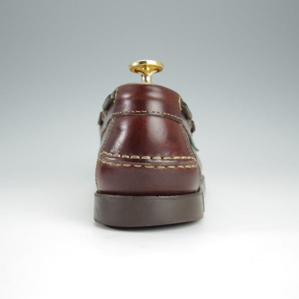 極美品★パラブーツ SIZE 6.5【貴重★BEAMS別注/CORSICA/コルシカ】コインローファー/カーフ/赤茶/MARINEソール/ビームス/Paraboot★h499