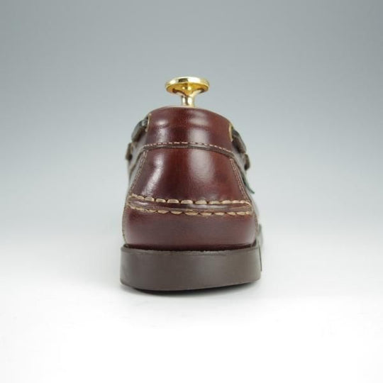 極美品★パラブーツ SIZE 6.5【貴重★BEAMS別注/CORSICA/コルシカ】コインローファー/カーフ/赤茶/MARINEソール/ビームス/Paraboot★h499