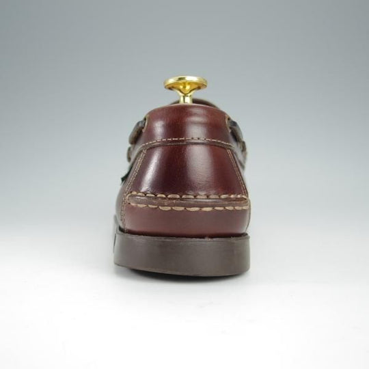 極美品★パラブーツ SIZE 6.5【貴重★BEAMS別注/CORSICA/コルシカ】コインローファー/カーフ/赤茶/MARINEソール/ビームス/Paraboot★h499